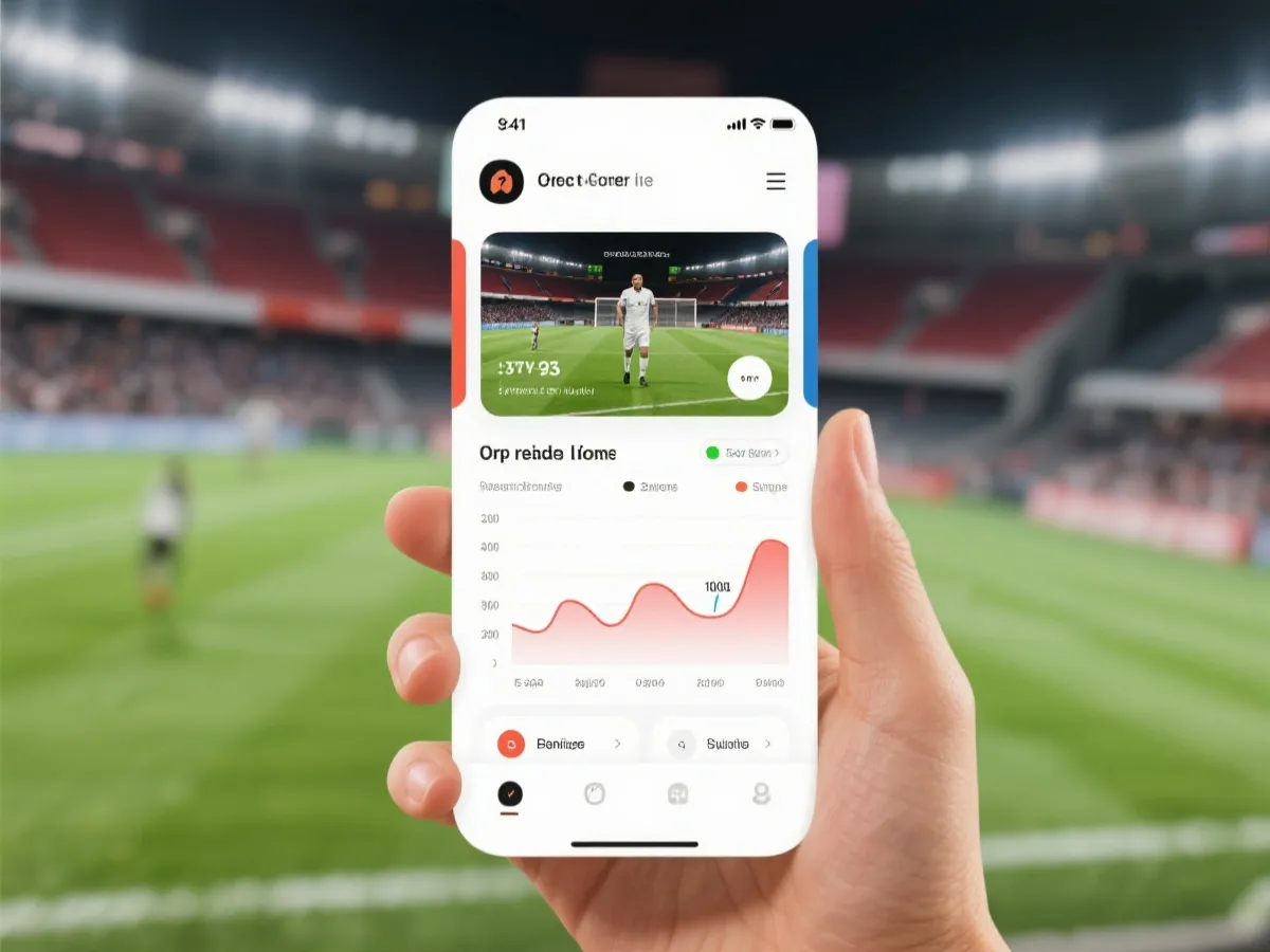 体育APP界面示意图